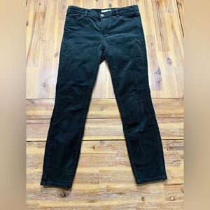 LOFT Dark Green Preppy Modern Corduroy Skinny Pants. Size 27P